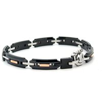 Bracelet Baraka Homme Explore in Acier Diamante 0.05 Ct BR215121ROGR200002 - BR215121ROGR200002